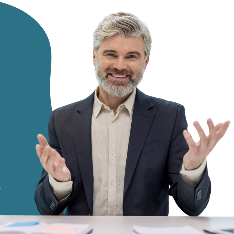 Smiling professional man